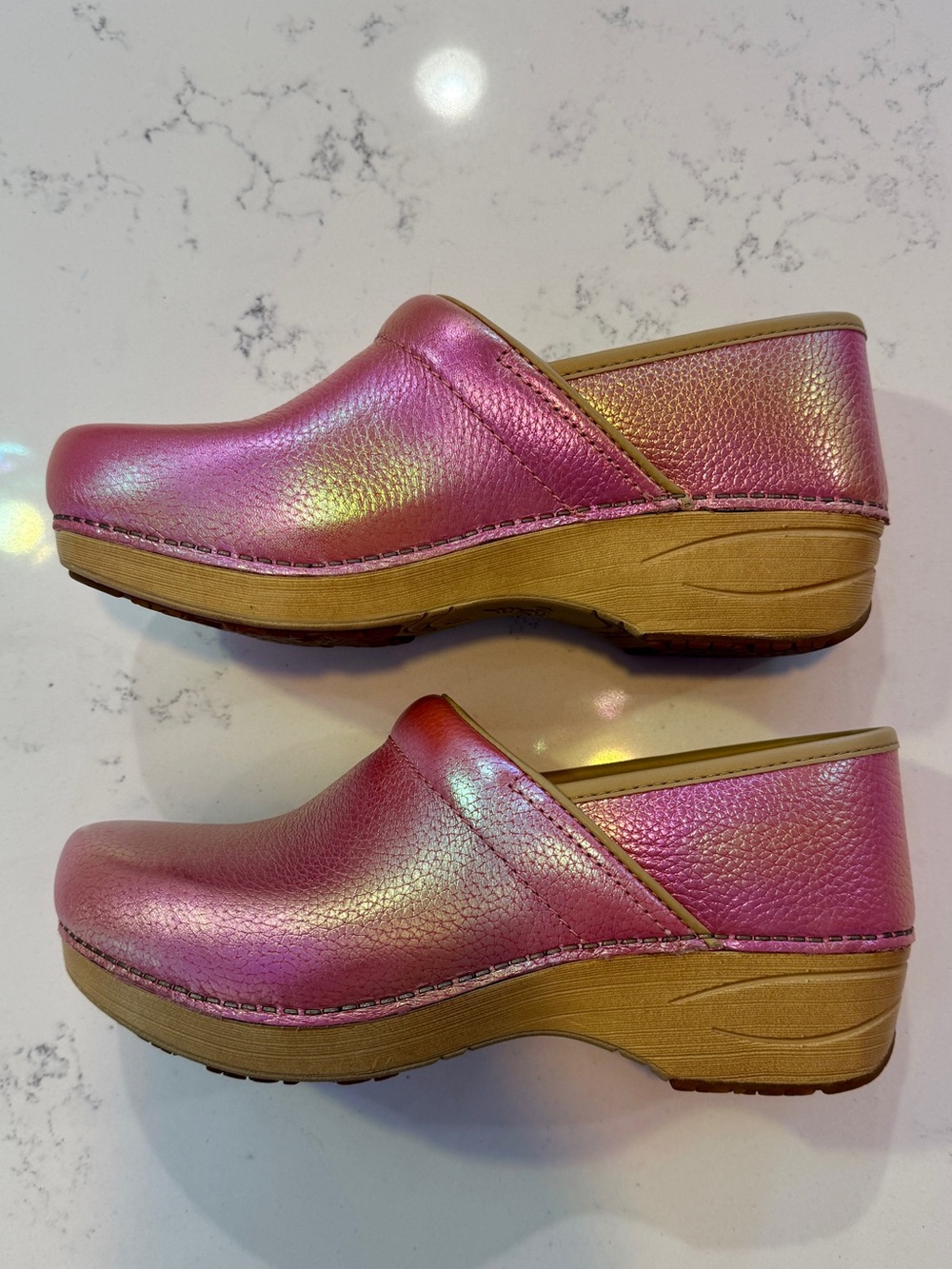 Dansko Professional XP 2.0 clogs iridescent pink leather 39 8.5 - Picture 5 of 10